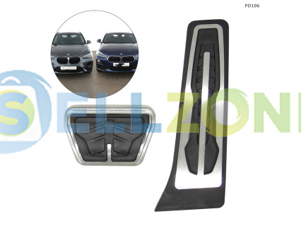 Σπορ πεντάλ αλουμινίου με αντιολισθητικό λάστιχο για BMW X1 X2 X3 X4 X5 X6 Series 1–7 – PD106